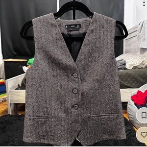 Mango Italian fabric vest